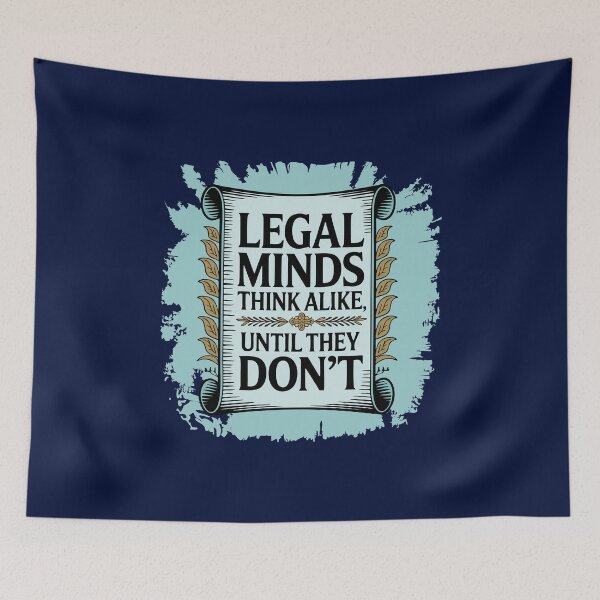Item preview, Legal Minds Think Alike, Until They Don’t – Law School Survival T-Shirt designed and sold by NoGoodDeeds.