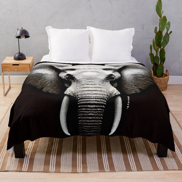 Item preview, Majestic Elephant in Half-Tone Shadows designed and sold by mrpropcake.