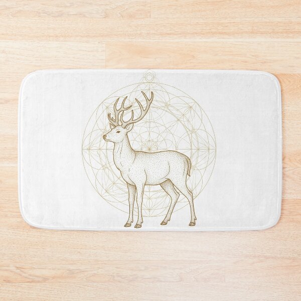 Item preview, Deer with Flower of Life – Heart Guardian Spirit designed and sold by 	aluzia.design.