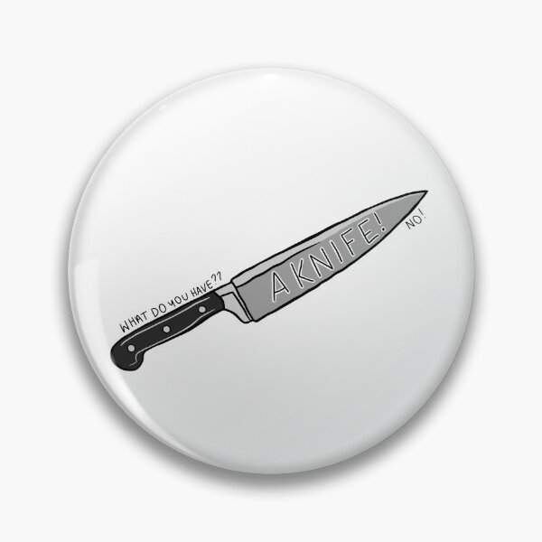 Item preview, What Do You Have? A Knife! No! – Funny Vine Quote Sticker designed and sold by MrsSmith0323.