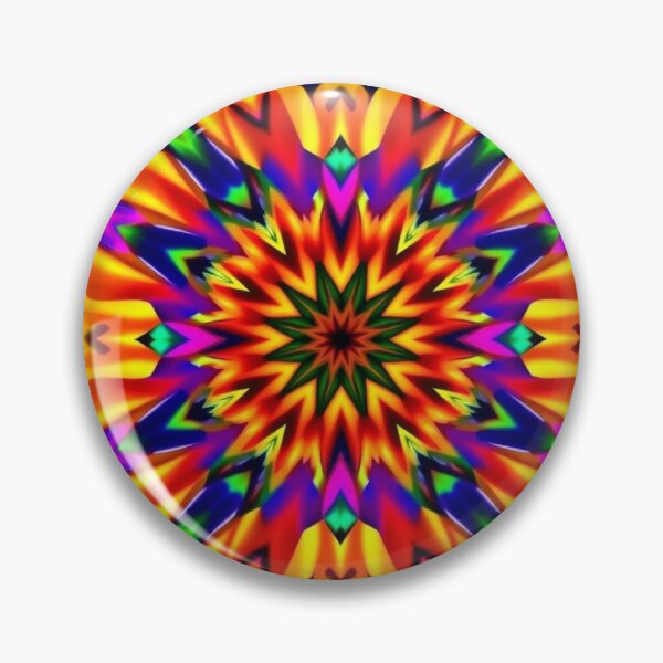 Item preview, Retro Psychedelic Kaleidoscope Burst designed and sold by HLPsychDesigns.
