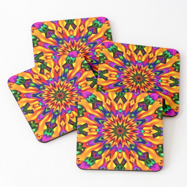 Item preview, Retro Psychedelic Kaleidoscope Burst designed and sold by HLPsychDesigns.