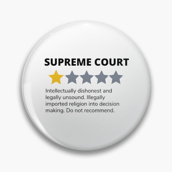 Item preview, Supreme Court - One Star - Do Not Recommend designed and sold by UnitedDems.