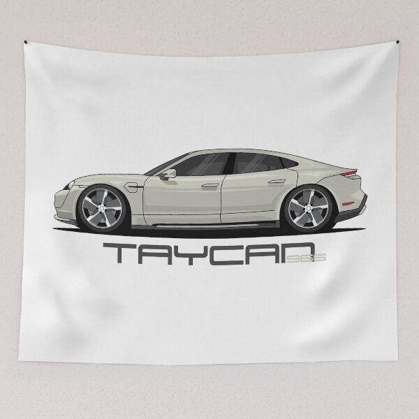 Item preview, Porsche 966 Taycan Illustration Clay designed and sold by blackdogshop.