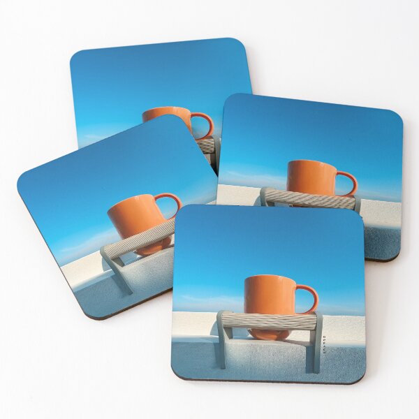Item preview, Lonely Orange Mug Beneath a Vast Blue Sky designed and sold by mrpropcake.