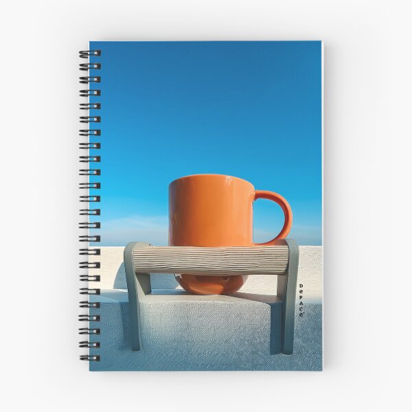 Item preview, Lonely Orange Mug Beneath a Vast Blue Sky designed and sold by mrpropcake.