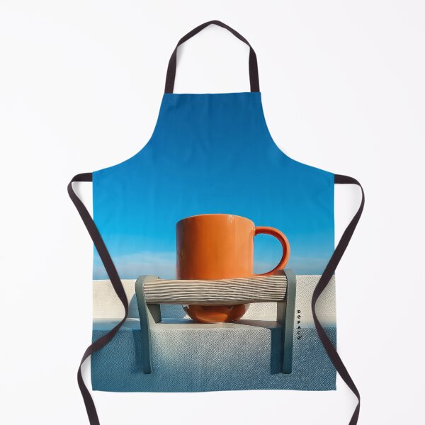 Item preview, Lonely Orange Mug Beneath a Vast Blue Sky designed and sold by mrpropcake.
