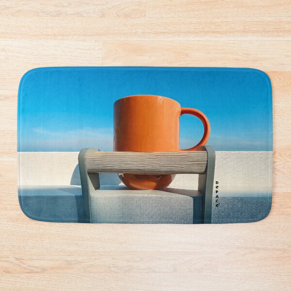Item preview, Lonely Orange Mug Beneath a Vast Blue Sky designed and sold by mrpropcake.