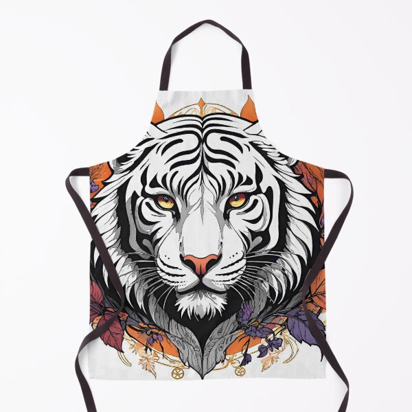 Item preview, Floral White Tiger 1 designed and sold by FloatingGardens.