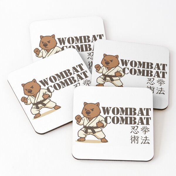 Item preview, Wombat Combat Martial Arts Australian Animal  designed and sold by pUNKnown.