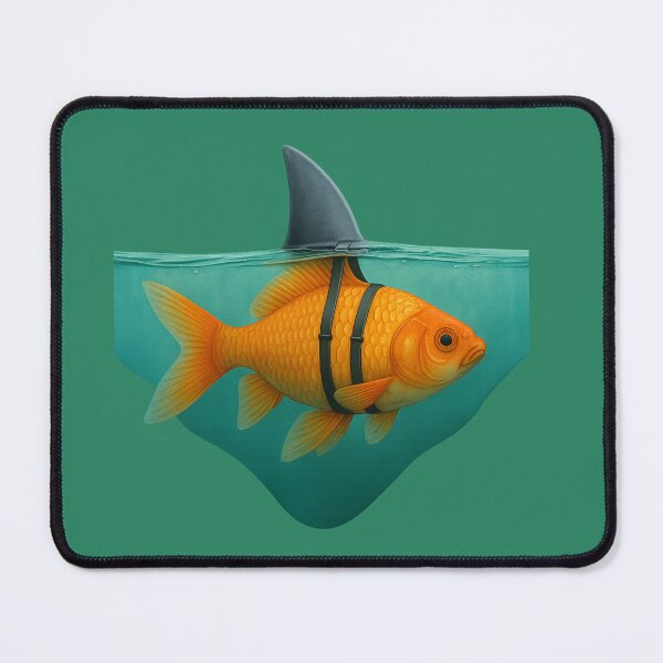 Item preview, Goldfish with a Shark Fin – Be Bold, Be Different designed and sold by Right-UR.