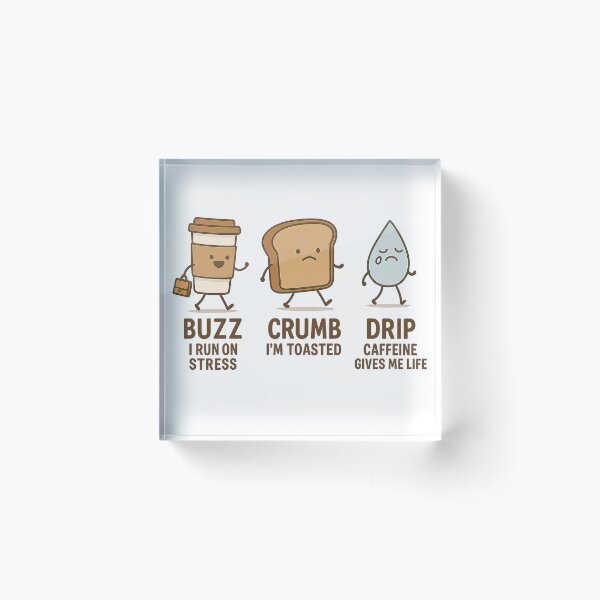 Item preview, Buzz, Crumb & Drip – Breakfast Breakdown Squad designed and sold by hYetzirah.