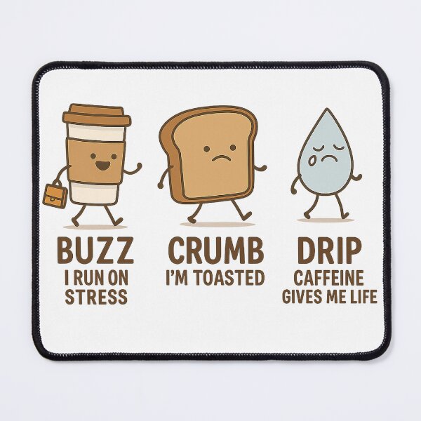 Item preview, Buzz, Crumb & Drip – Breakfast Breakdown Squad designed and sold by hYetzirah.