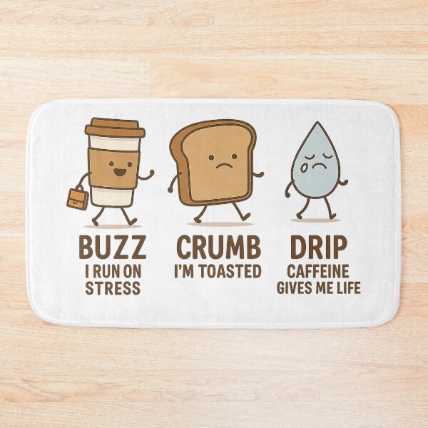 Item preview, Buzz, Crumb & Drip – Breakfast Breakdown Squad designed and sold by hYetzirah.
