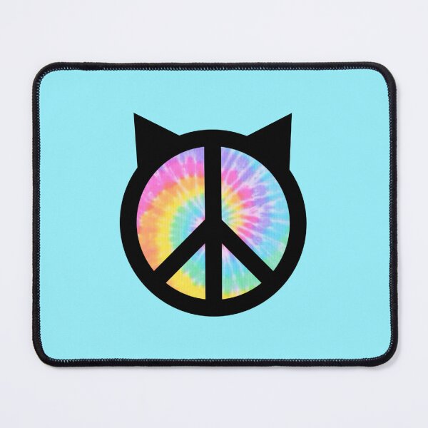 Item preview, Tie-Dye Cat Peace Sign designed and sold by MannyShop.