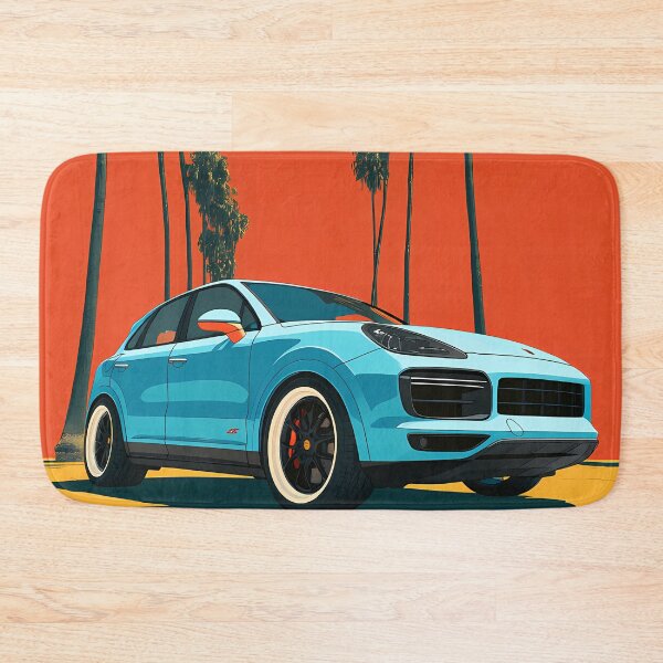 Item preview, Pop Art Porsche Cayenne GTS – Vibrant SUV Illustration Print designed and sold by AutoPopStudio.