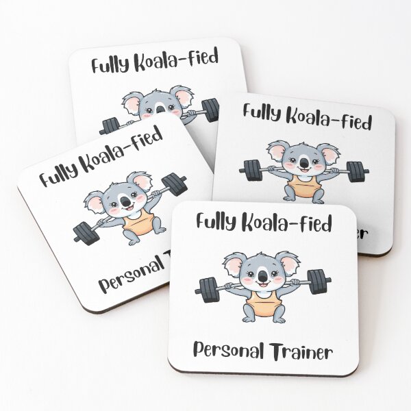 Item preview, Funny koalafied personal trainer weightlifting koala pun lover   designed and sold by Artstastic.