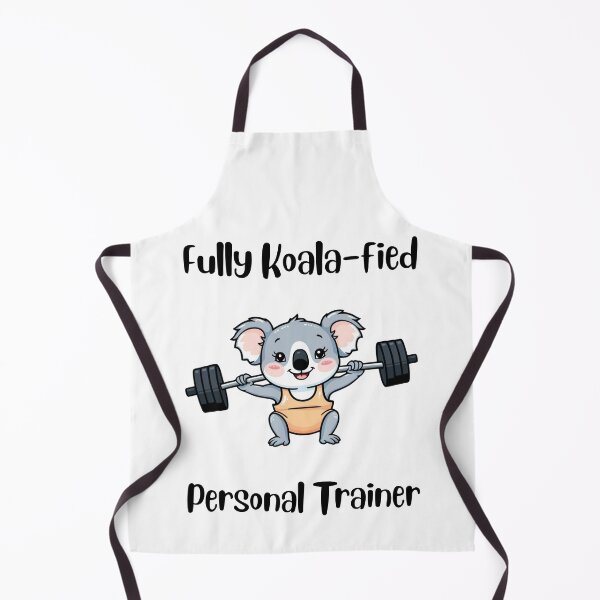 Item preview, Funny koalafied personal trainer weightlifting koala pun lover designed and sold by Artstastic.
