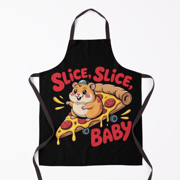 Item preview, Slice Slice Baby, Funny Hamster Pizza Pun designed and sold by Bliss Find And Design.