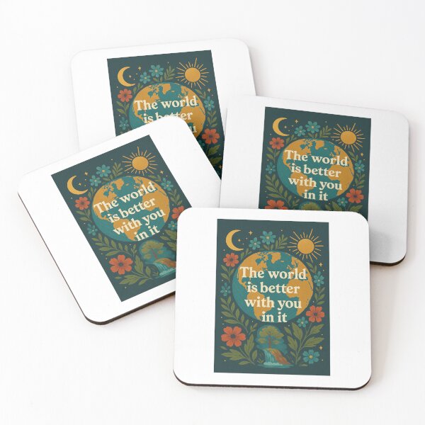 Item preview, THE WORLD IS BETTER WITH YOU IN IT designed and sold by Abby's Cribbles.