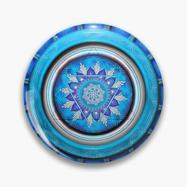 Artikelvorschau, Strahlendes Halschakra, das spirituelle Energie ausstrahlt entworfen und verkauft von Bodhiartstudio.