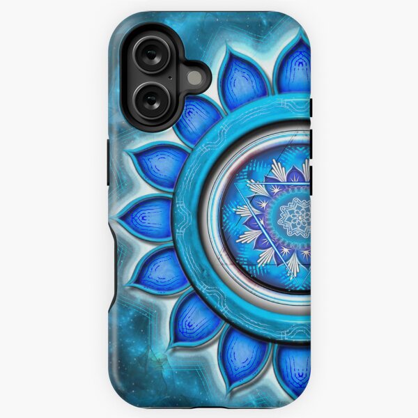 Item preview, Radiant Throat Chakra radiating spiritual energy designed and sold by Bodhiartstudio.