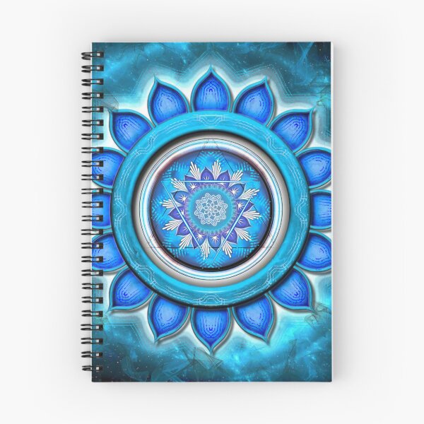 Item preview, Radiant Throat Chakra radiating spiritual energy designed and sold by Bodhiartstudio.
