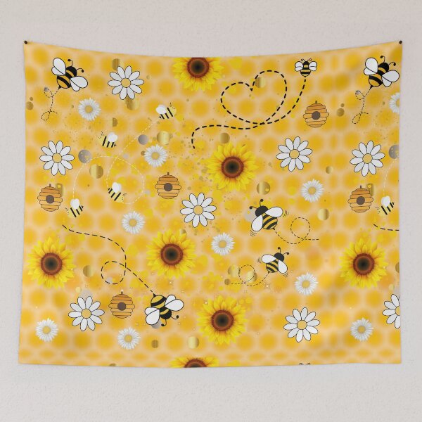 Item preview, Fun Bee, Flower and Hive Pattern designed and sold by Tao's Inspired Hands.