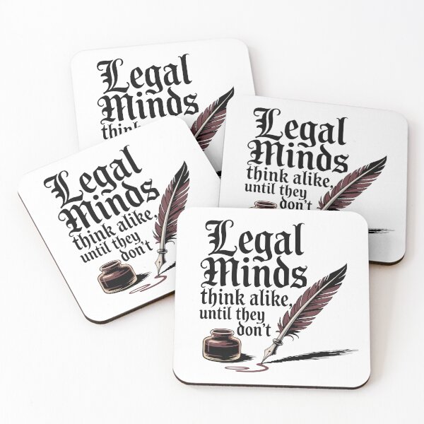 Item preview,  All Legal Minds Think Alike, Until They Don’t – Legal Satire T-Shirt designed and sold by NoGoodDeeds.