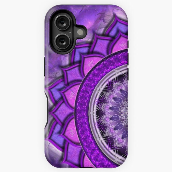 Item preview, Radiant violet mandala radiating spiritual energy- Celestial crown chakra  designed and sold by Bodhiartstudio.