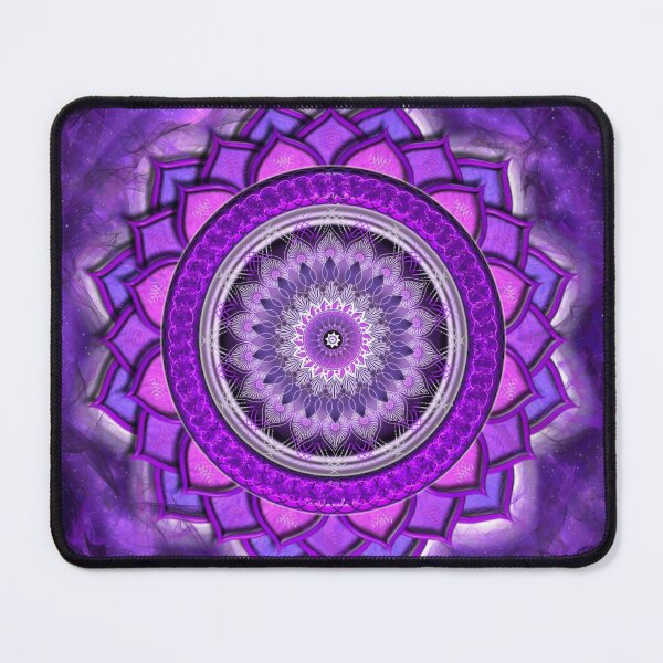 Item preview, Radiant violet mandala radiating spiritual energy- Celestial crown chakra  designed and sold by Bodhiartstudio.