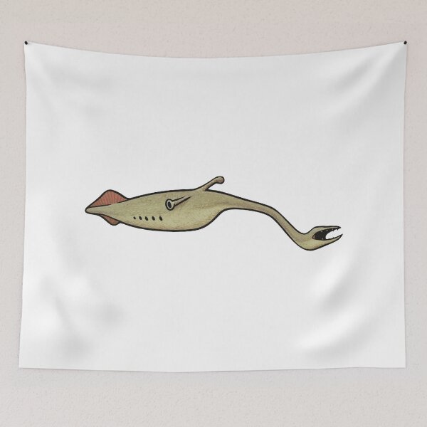 Item preview, Tully Monster Illustration – Extinct Soft-Bodied Marine Creature Drawing designed and sold by Vendeloc.