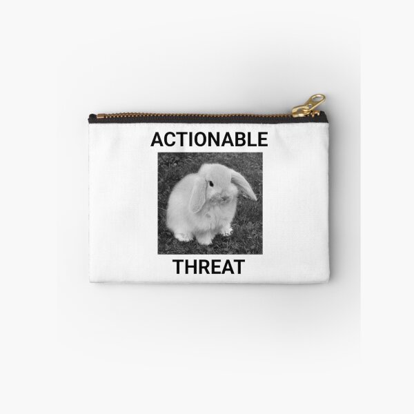 Item preview, actionable threat bunny designed and sold by menheraaudino.