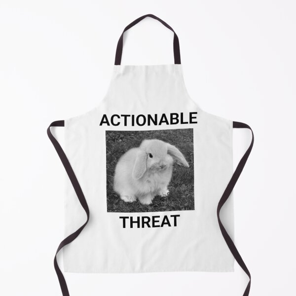 Item preview, actionable threat bunny designed and sold by menheraaudino.