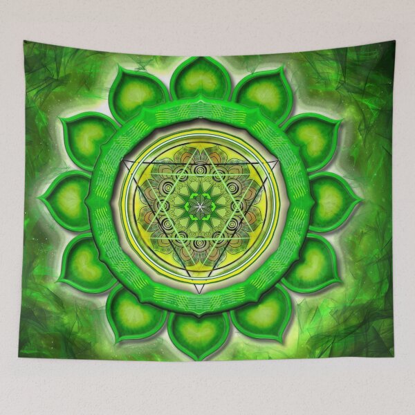 Item preview, Radiant Heart Chakra radiating spiritual energy designed and sold by Bodhiartstudio.