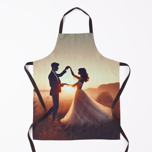Item preview, Bride and Groom Dancing at Sunset in a Romantic Outdoor Wedding Scene designed and sold by FantaDesign.