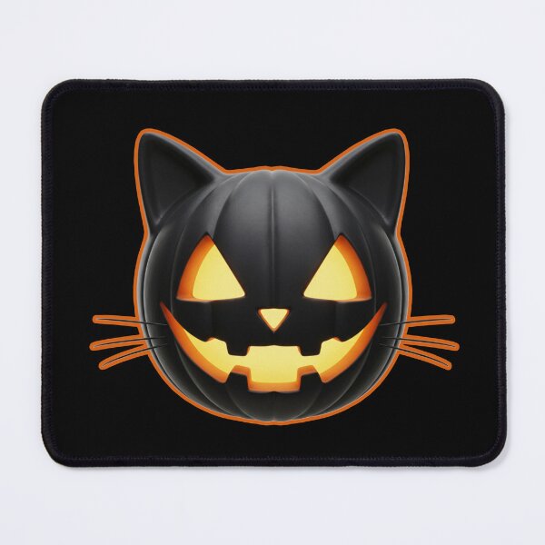 Item preview, Black Cat Jack o'Lantern Emoji designed and sold by MannyShop.