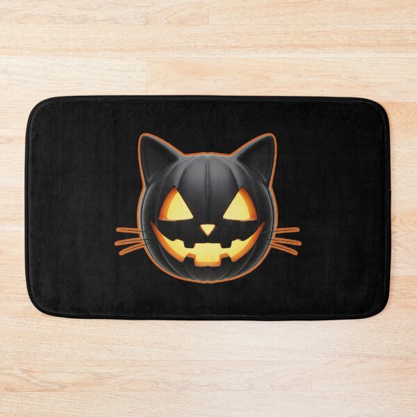 Item preview, Black Cat Jack o'Lantern Emoji designed and sold by MannyShop.
