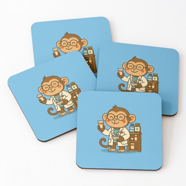 Item preview, Monkey Pharmacist – Precision in a Lab Coat designed and sold by Your Buddy Anthony.