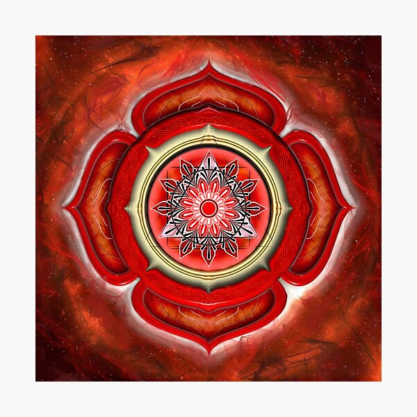 Item preview, Radiant Heart Chakra radiating spiritual energy designed and sold by Bodhiartstudio.