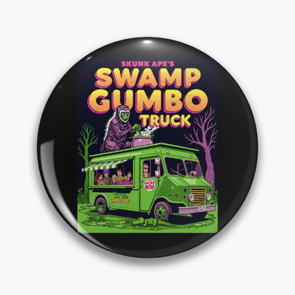 Item preview, Skunk Ape's Swamp Gumbo Truck - Sasquatch Food Truck Design designed and sold by Vintagenaut Co..