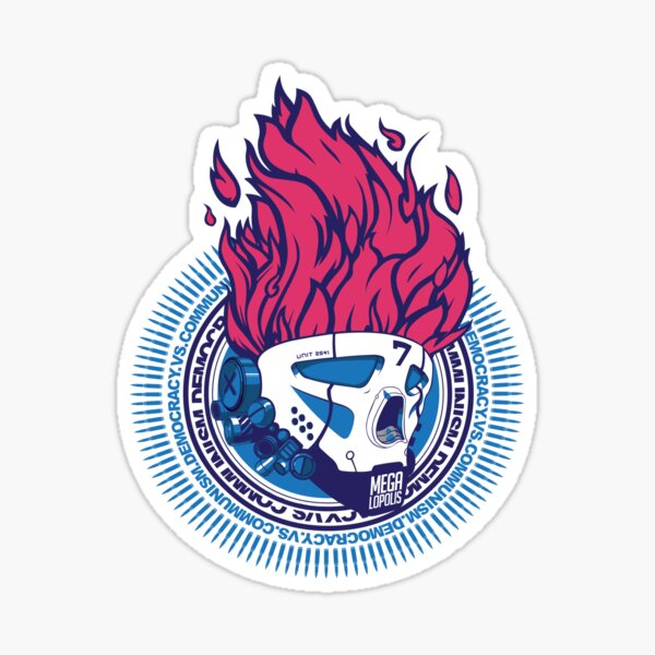 Hip hop graffiti skull redux Sticker