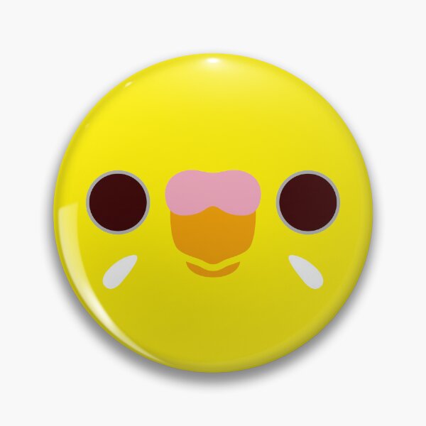 Item preview, The face of a lutino budgie designed and sold by INKOYADO.