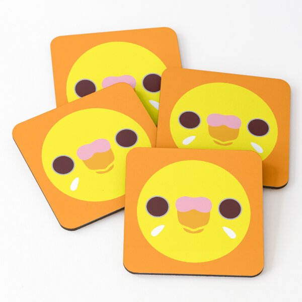 Item preview, The face of a lutino budgie designed and sold by INKOYADO.