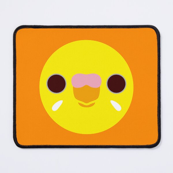 Item preview, The face of a lutino budgie designed and sold by INKOYADO.