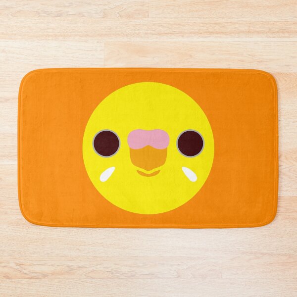 Item preview, The face of a lutino budgie designed and sold by INKOYADO.