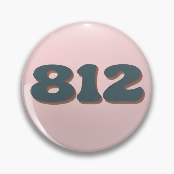 Item preview, Indiana 812 Area Code Retro Color Scheme designed and sold by LonelyLampShop.