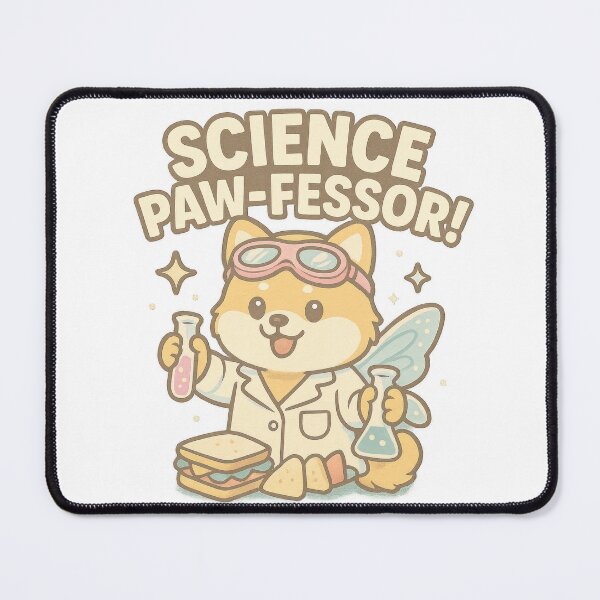 Item preview, Cute Fairy Dog in Lab Coat - Back to School designed and sold by DumbPet.