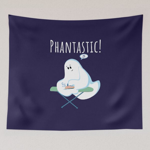 Item preview, Cute Phantom Ghost Irons His Wrinkles For Halloween designed and sold by brodyquixote.