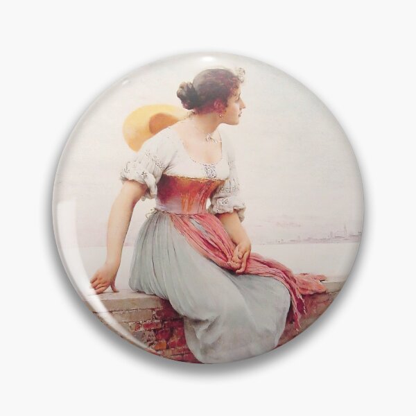 Item preview, A Pensive Moment by Eugene de Blaas designed and sold by tarotstarostina.
